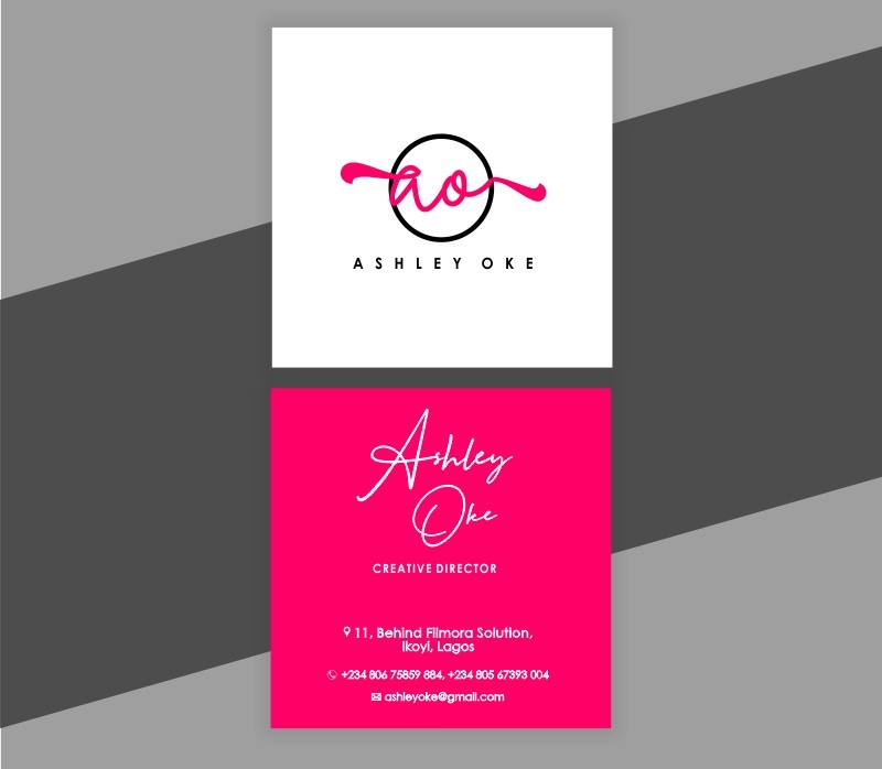 SQUARE BUSINESS CARD (two sides) two sided square business cards